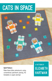 Patroon:  Cats in Space by Elizabeth Hartman