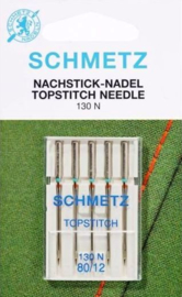 SCHMETZ - Naaimachine Naalden Topstitch - 5 stuks  - 130 N - 80/12