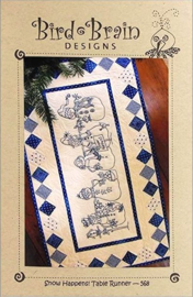 Patroon: 'Snow Happens!' Table Runner by Bird Brain Designs