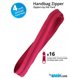 Zipper - 4 yards - Crazy Plum