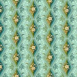 'Tarrytown' by Michelle Yeo - Diamond Mint/Teal - 4706-494