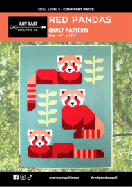 PATROON: Red Pandas- AEQCRP0322 - Art East Quilting Co.