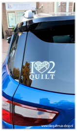 Autoruit sticker Vinyl - "I Love 2 Quilt"