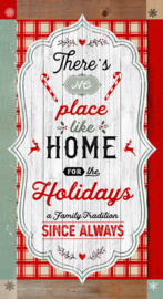 PANEL: 'Christmas Memories' by Lucie Crovatto - 24" Word Panel - 5253P-81 Red/Teal