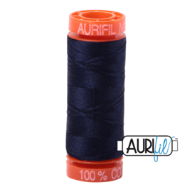 Aurifil Quiltgaren- MAKO 50 - 200 meter - Kleur: 2785 - Very Dark Navy