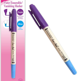 Sew Mate Markeerstift - Water uitwasbaar (Blauw) - Lucht oplosbaar (Paars)