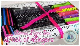 Fabric Kit:  "FLOCK OF SINGERS" - MULTICOLOR - incl. patroon