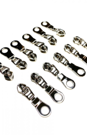 Sassafras Lane Designs- Zipper Pulls Nickel 6 stuks