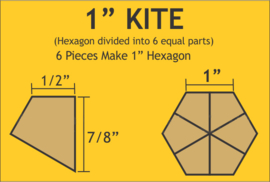 1" Hex Kites (120 stuks)