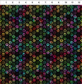 'A Groovy Garden' - Midnight Flower Glow Multi - 8AGG1 SALE