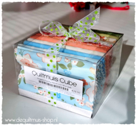 Quiltmuis Cube - Assortiment, 15 lapjes á 11 x 110 cm