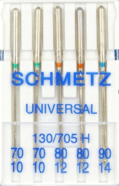 SCHMETZ - Naaimachine Naalden Universeel - 5 stuks  - 130/705 H - ASSORTI N°70-80-90