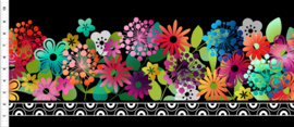 'A Groovy Garden' - Blooming Flower Border Multi - 2AGG1 SALE