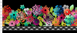 'A Groovy Garden' - Blooming Flower Border Multi - 2AGG1