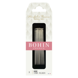 Bohin - Sewing Needles - MODE - Straw-Milliners, Nr. 3 - 12 stuks