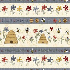 'All About The Bees' by Gail Pan - 2421-33 CREAM SALE