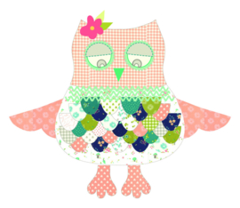 Patroon Uil:  Oxford & Penelope Owl by Eva Blake's Makery