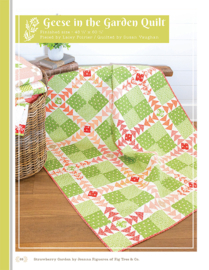 Patroonboek: 'Strawberry Garden'Sampler Quil' by Joanna Figueroa of Fig Tree&Co