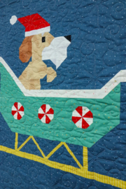 PATROON:  Dachshund through the Snow Quilt Pattern -AEDS0926