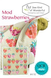 Patroon: 'Mod Strawberries' - by Sew Kind of Wonderful - QCR Mini pattern