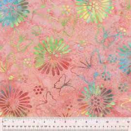 Anthology:  Batik Jaqueline de Jonge - Dazzle -Butterflies Flamingo - 3334QX