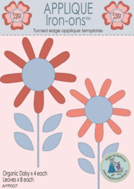 Applique Iron- ons - Organic Daisy- APP007