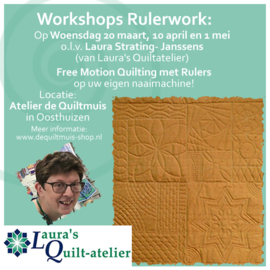 Rulerwork Machinaal Quilten - Laura Strating- Janssens VOL!!!