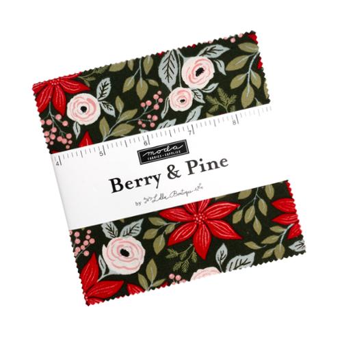 Moda - 'Berry and Pine' by Lella Boutique - 5" Charm Pack