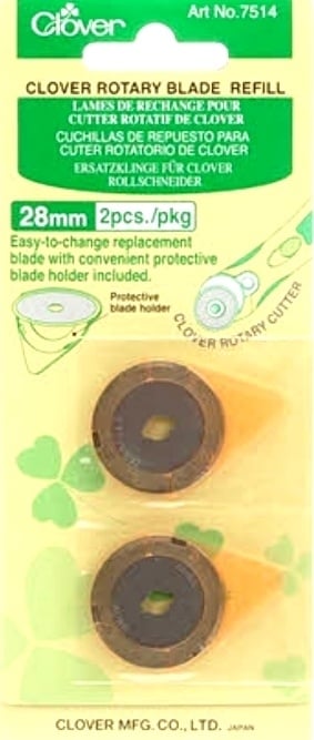 Cutter rotatif oblique 28 mm chenille de Clover