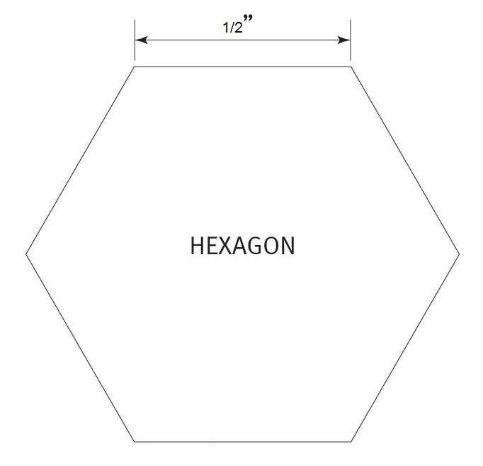 1 2 Inch Hexagon Template Printable Printable Word Searches