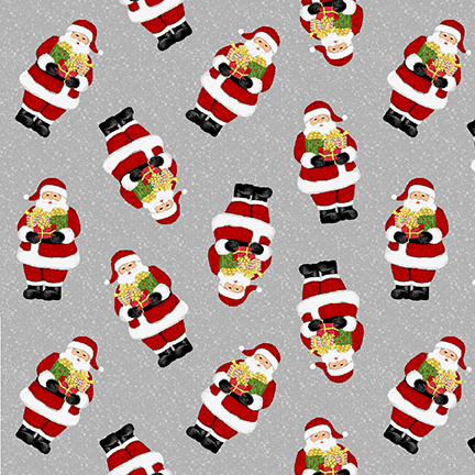 'Snow Merry' by Sarah Fults - Tossed Santa's - 5694-98
