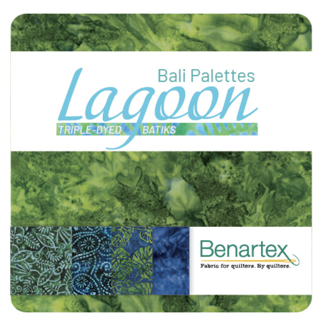 Strippies Bali Palettes - Benartex - 40 strips (2,5" x 42") - LAGOON