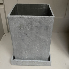 Bloempot Beton / Schotel