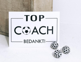 Coachen bedankje “Voetbalballen”