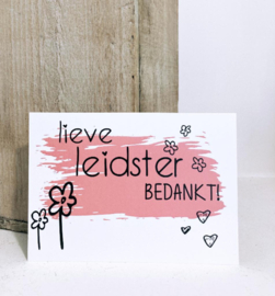 Cadeau leidster "Blik Leidster bedankt"