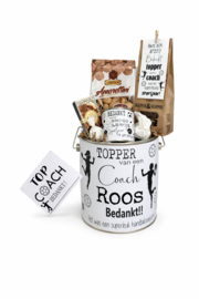 Cadeau coach | gevuld met lekkernijen