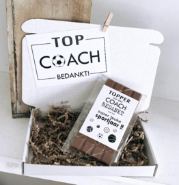 Bedankje coach | Chocoladereep