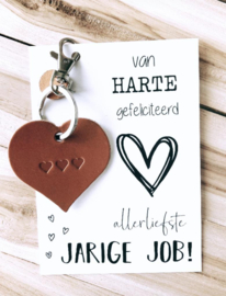 Kaart jarige job “Sleutelhanger”