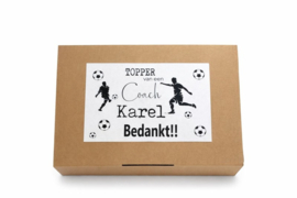 cadeau coach einde seizoen | Gepersonaliseerd cadeaupakket