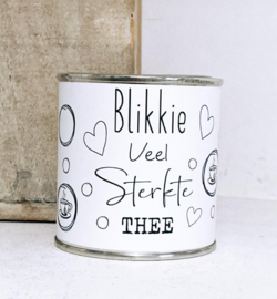 Blik thee cadeau | Sterkte thee