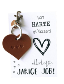 Kaart jarige job “Sleutelhanger”