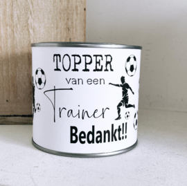 Blik "Bedankt trainer"