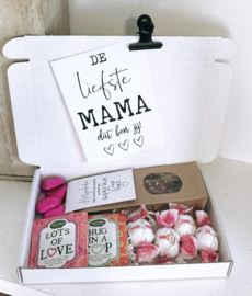 Kado voor mama | Brievenbusdoos thee & lekkers