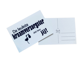 Kaart  kraamverzorgster “Leukste kraamverzorgster”