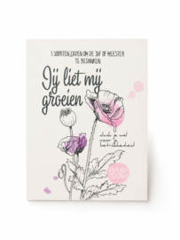 Cadeau juf | Jij liet mij groeien