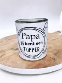 Blik papa "Gepersonaliseerde kleurplaat wikkel"