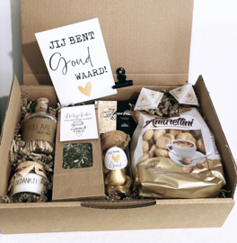 Jij bent goud waard cadeau | Luxe cadeau pakket