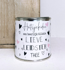 Leidster cadeau “Blikje leidster thee”