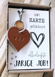 Kaart jarige job “Sleutelhanger”