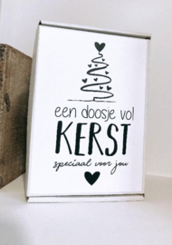 Brievenbusdoosje “Dikke kerstkus”